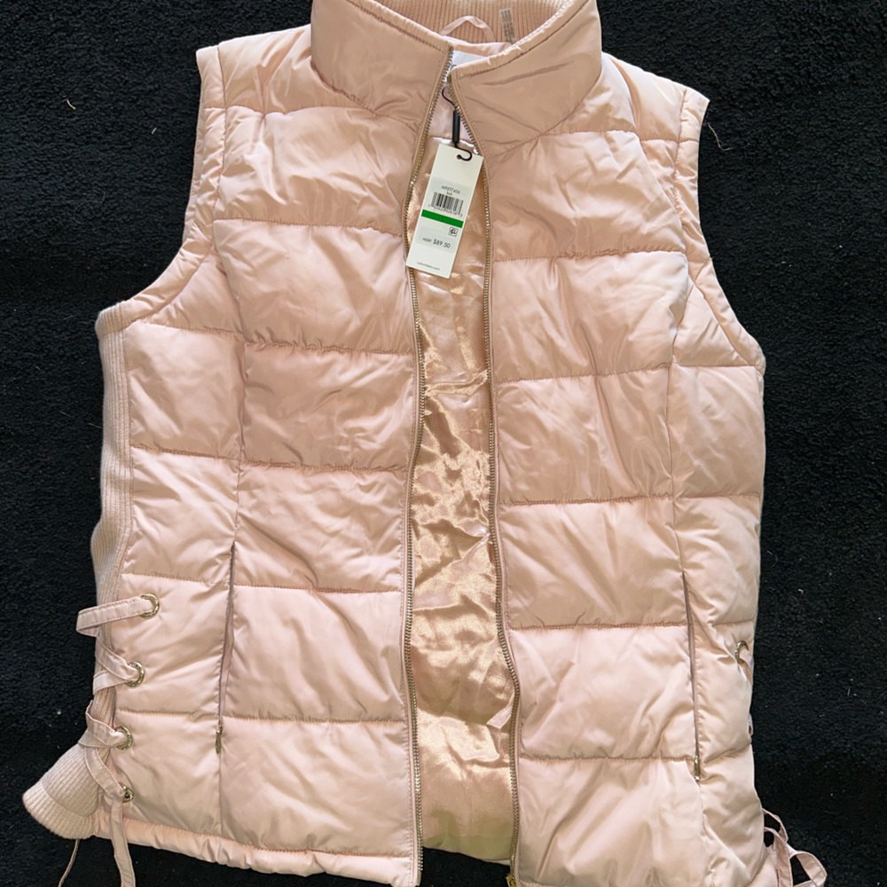 Calvin Klein Light Pink Quilted Vest